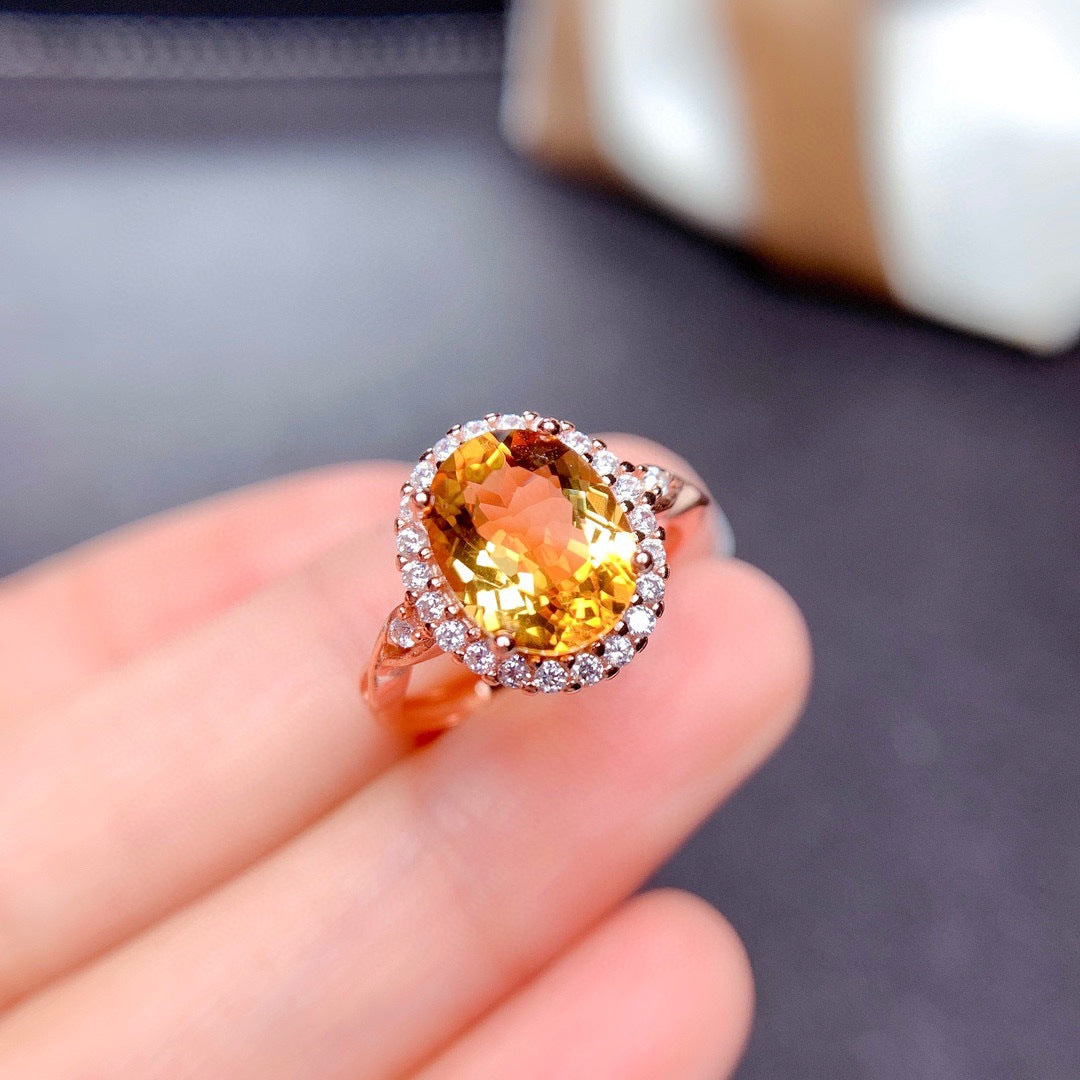 Anillos de topacio de cobre al por mayor